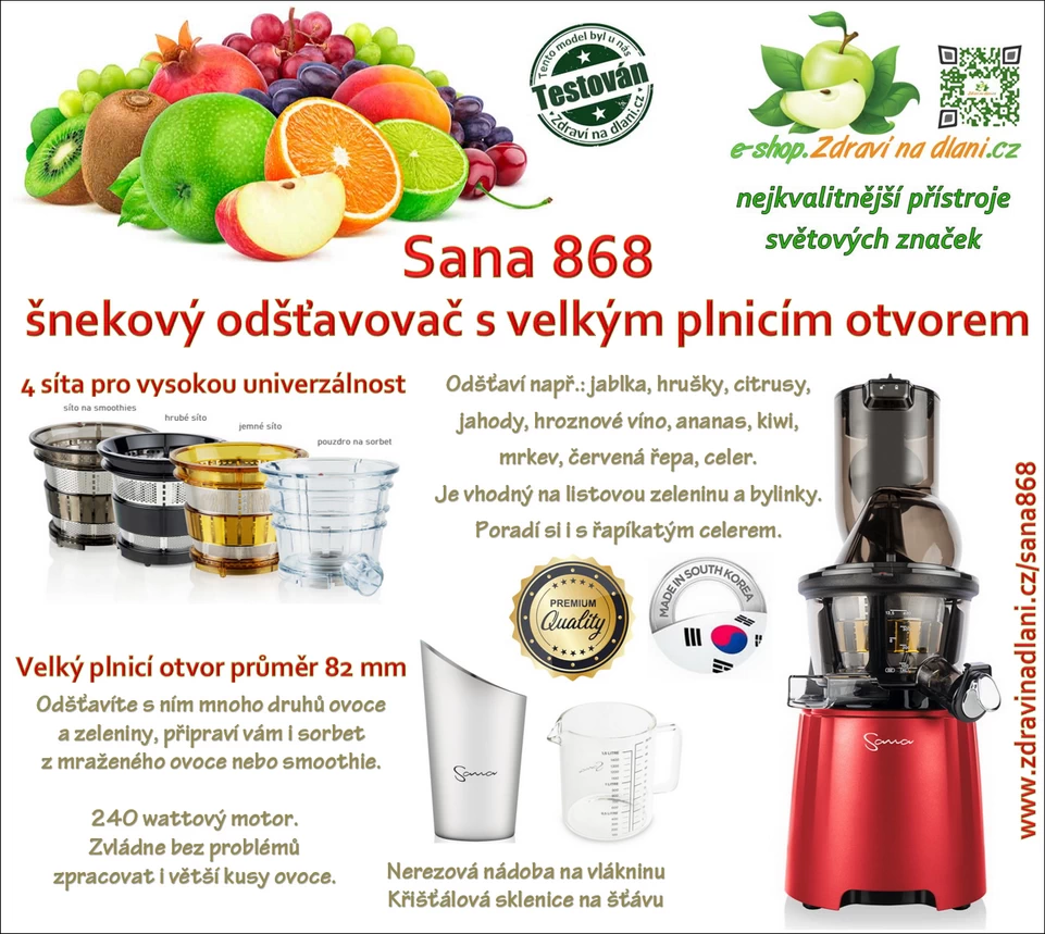 Odšťavňovač Sana 868