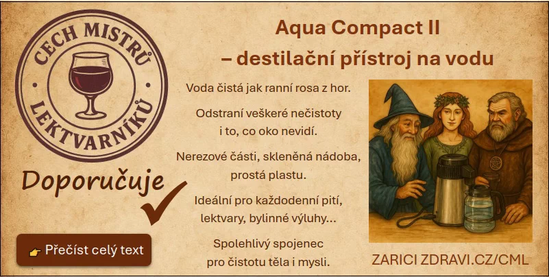 Cech mistrů lektvarníků - Aqua Compact II - destilační přístroj na vodu ze Zdraví na dlani