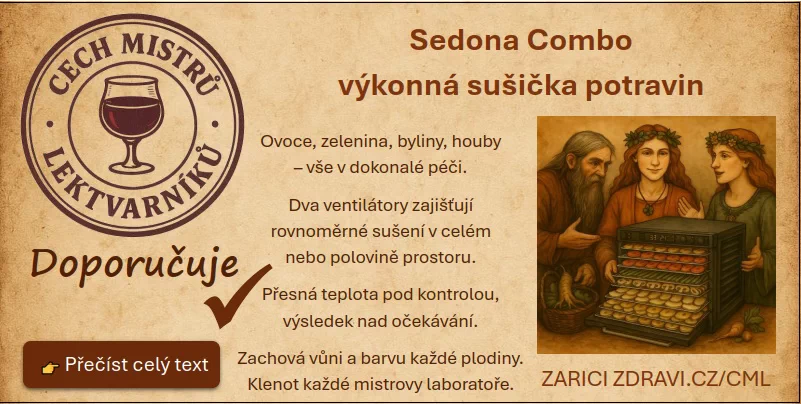 Cech mistrů lektvarníků - Sedona Combo – výkonná sušička potravin ze Zdraví na dlani