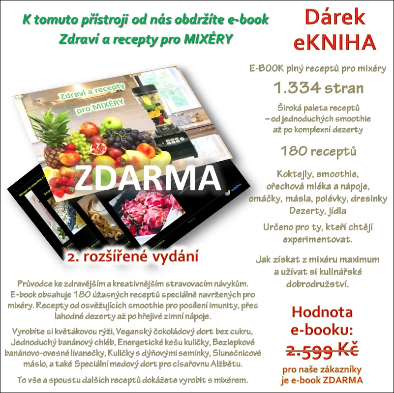 E-book Zdraví a recepty pro MIXÉRY - BONUSový dárek zdarma