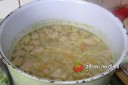 Zeleninová polévka s kapáním a vlasovými nudlemi